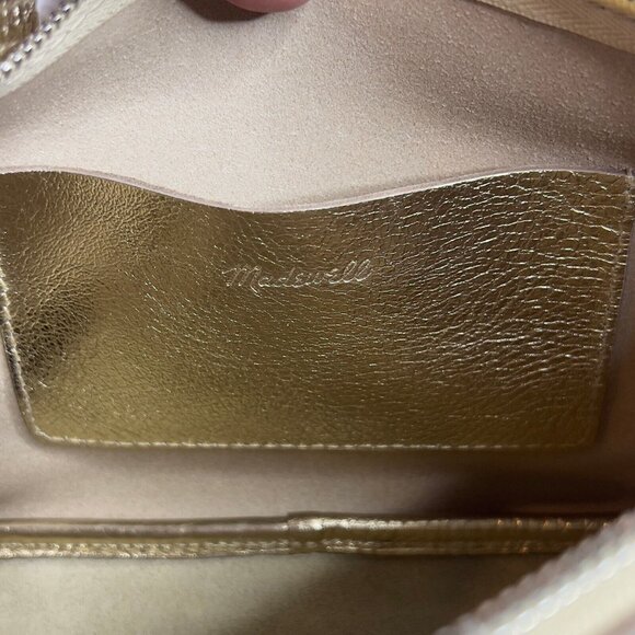 Madewell $98 Mini Crossbody Bag in Soft Grain Gold NR395 - Picture 7 of 8